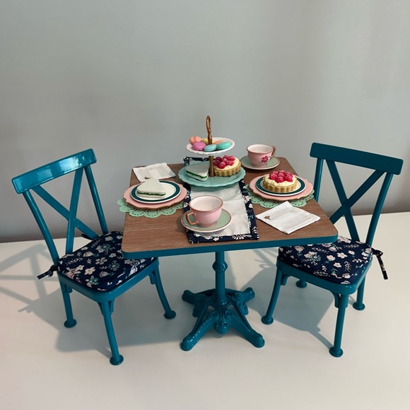 American Girl Truly Me Teatime Table & Chairs Set - Picture 3 of 3